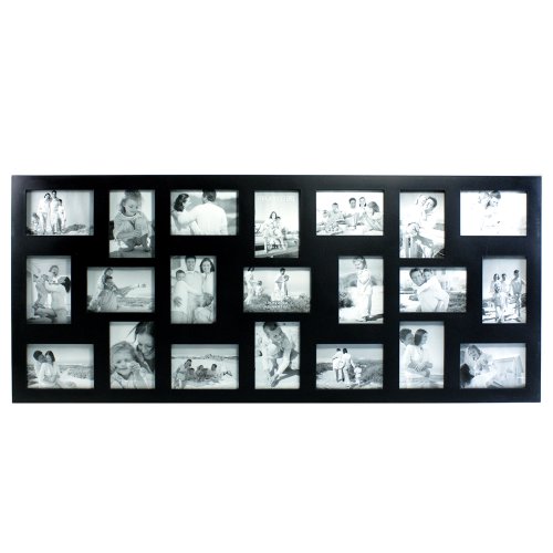 Melannco 21Opening Collage Black Wall Hanging Photo Frames Holds 21