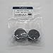 Taiss/ 2pcs Black Aluminum Rotary Electronic Control Potentiometer Knob For 6 mm Diameter Shaft, Volume Control Knob, Audio knob, Guitar Knob，Electric Guitar Knobs, 25mm dia. x 15mm height