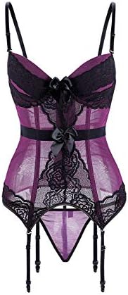 Women's bustier Corset Lingerie Sexy Girdlle Waist Cinchers Garter Belt