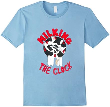 Mens Milking The Clock 2XL Baby Blue
