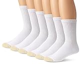 Gold Toe Men's Cotton Crew Athletic Sock 6-Pack (2PK (12 PAIR) 13-15 / Shoe: 12-16, WHITE)
