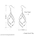Sterling Silver Plated Cubic Zirconia Diamond Drop Dangle for Women Teen Girls Jewelry