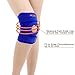 BOER Knee Brace, Knee Support Open-Patella Stabilizer with Durable Adjustable Strapping Kneecap Support for Pain Relief & Exercise Sports - Wear Anywhere (Blue-Black)