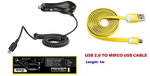 Car Charger / Data Cable (Random Color; 1M/3Feet) Combination For Samsung Galaxy S6 Edge Plus, Samsung Galaxy Note 5, Samsung Galaxy J1 J100, Samsung Galaxy Grand Prime LTE G530, Samsung Galaxy S6 Active, Samsung Galaxy S5 Mini, Samsung Galaxy S6 Edge, Samsung Galaxy S6, Samsung Galaxy Core Prime G360, Samsung Galaxy Note Edge, Samsung Galaxy Mega 2, Samsung Galaxy Note 4, Samsung Galaxy Alpha G850F, Samsung Galaxy S5 Sport G860P, Samsung Galaxy Avant G386, Samsung Galaxy Ace Style S765C, Samsung Galaxy S5 Active, Samsung Galaxy Mega 5.8, Samsung Galaxy Light T399, Samsung ATIV S Neo i800, Samsung Galaxy AMP i407, Samsung Gravity Q T289, Samsung Galaxy S4 Mini, Samsung Galaxy Prevail 2, Samsung Galaxy Ring M840, Samsung Galaxy Mega 6.3, Samsung Galaxy S4 ACTIVE i537 i9295, Samsung Galaxy S4 i9500, Samsung Galaxy Note 2 N7100, Samsung Galaxy S3 III i9300