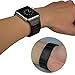 eoso Apple Watch Link Band, Stainless Steel Replacement Smart Apple Watch Band Link Bracelet with Double Button Folding Clasp for 38mm Apple Watch All Model (Bracelet Black, Apple Watch 42 mm)