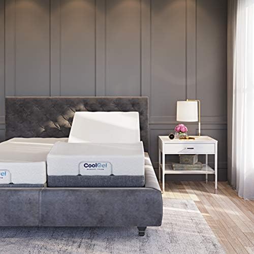 Classic Brands Adjustable Comfort Upholstered Adjustable Bed Base with