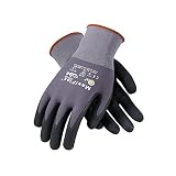 PIP 34-874/L Maxi Flex Ultimate 34874 Foam Nitrile Palm Coated Gloves, Gray, Large (Pack of 12)