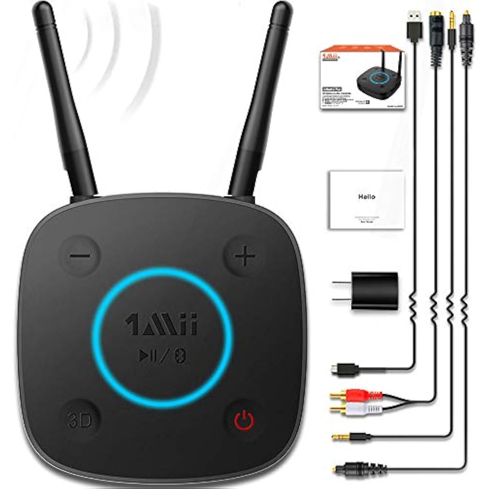Bluetooth Network Adapters 1Mii B06Pro Long Range Receiver, HiFi