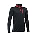 Under Armour Boys Golf 1/4 Zip Shirt, Black, Youth Medium