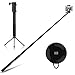 Selfie Stick with Tripod Stand, MoKo 4ft Extendable Self-portrait Monopod, Phone Holder Width Up to 88mm for iPhone X/8 Plus/7 Plus, iPhone 8/7, Samsung Note 8/S8 Plus, Camera, GoPro Hero 6/5 - BLACK