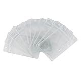 ACELIST Badge Holder, Waterproof PVC ID Card Holder, Clear, Vertical Style, 10-pack