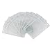 ACELIST Badge Holder, Waterproof PVC ID Card Holder, Clear, Vertical Style, 10-pack