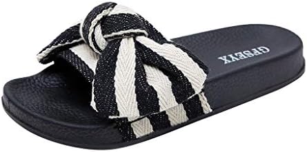 Women Bow Knot Non-Slip Shower Sandals,FAPIZI Home Soft Foams Sole Pool Slippers Bathroom Slide Water Flat