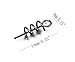 Hyamass 200pcs Metal Spring Pin Twist Lock Outdoor Fishing Crank Hook Centering Pin for Soft Lure Bait Worm Crank