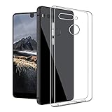 Essential Phone PH-1 Case, Cresee Clear Case Flexible Soft TPU Gel Case Slim Shock Absorption Protective Shell Case with Screen Protector Gift for Essential Phone(Clear)