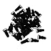 Jili Online 50pcs Corset Garter Belt Grips Suspender Ends Hosiery Stocking Clips - Black, 1531mm