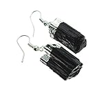 Black Tourmaline Silver Earring