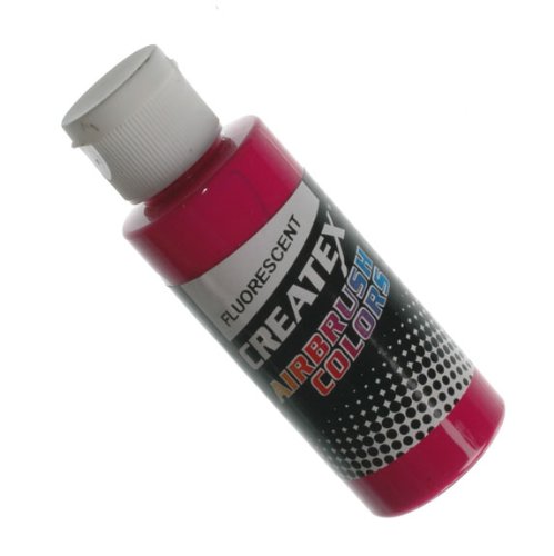 2 oz. Bottle of Fluorescent Raspberry #5402 CREATEX AIRBRUSH COLORS Hobby Craft Art PAINT