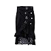 Taiduosheng Women's Steampunk Gothic Clothing Vintage Cotton Black Lace Skirts