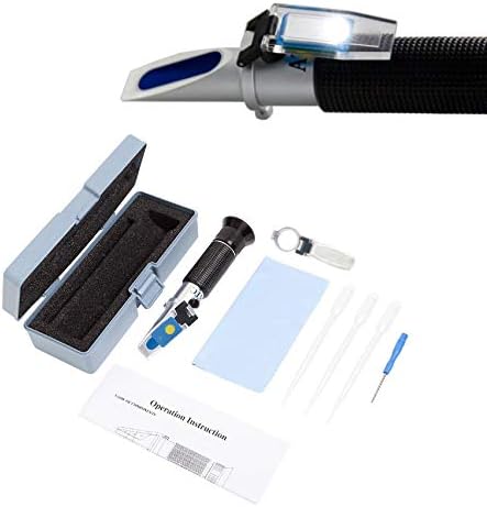 AquaticHI Aquarium Refractometer for Saltwater/Brackish / Marine/Reef Tank Testing, Automatic Temperature Control, Salinity (0-100ppt) and Specific Gravity (1.000-1.070)