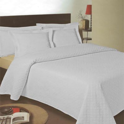 Harwoods Ariana Matelasse Bedspread, White, 260 x 260 Cm