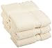 Superior Egyptian Cotton Pile Face Towel/Washcloth Set of 6, Ultra Soft Luxury Towels, Thick Plush Essentials, Absorbent Heavyweight, Guest Bath, Hotel, Spa, Home Bathroom, Shower Basics, Cream