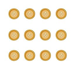 Libiline 100pcs Resin Button Solid Color 4Holes
