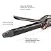Curling Iron 1 Inch Hair Curling Iron Wand Ceramic Tourmaline Coating Curling Wand Instant Heat up to 250°F- 410°F (5 Heat Settings,Dual Voltage,Include Heat Resistant Glove)