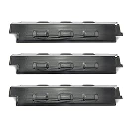 Hongso PPH531 (3-pack) Porcelain Steel Heat Plate, Heat Shield, Heat Tent, Burner Cover, Vaporizor Bar, and Flavorizer Bar Replacement for Select Gas Grill Models by Charbroil, Grill King and Others