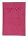GENUINE LEATHER PASSPORT COVER HOLDER WALLET CASE TRAVEL 7 COLORS NEW (Pink)