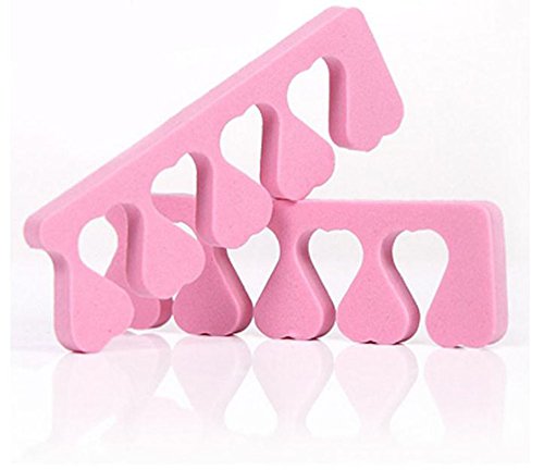 Hosaire 4 Pair Toe Separators, Soft Foam Finger Toe Spacers, Great Toe Cushions, Apply Nail Polish During Pedicure Manicure