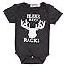 Baby Boys Girls Cute Deer Bodysuits Toddler Rompers Outfits White (6-12M, Dark Green)