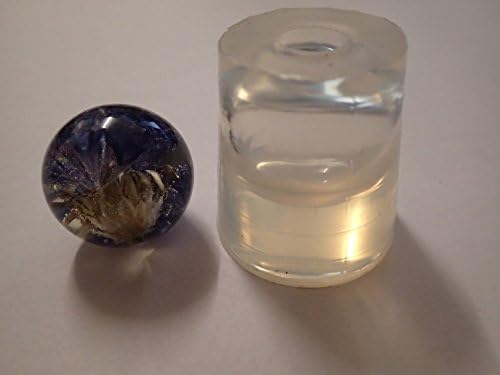 25 mm sphere clear silicone mould for resin jewellery