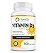 High Potency Vitamin D3 5,000 IU in Organic Olive Oil for Healthy Muscle Function, Bone Health and Immune Support | Non-GMO & Gluten Free | 1-Year Supply, 360 Mini Liquid Softgels