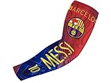 Forever Fanatics Barcelona Messi #10 Soccer Fan Compression Arm Sleeves ✓Breathable Apparel ✓ Muscle Recovery ✓ Improve Circulation (Youth Size (6-13 yrs), Barcelona Messi #10)