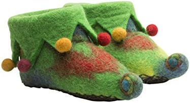 Invisible World Child Wool Felt Hand Made Baby and Child Slippers Elf Fairy