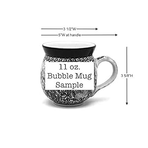 Polish Pottery Mug – 12 Oz. Bubble – Blue Poppy