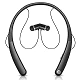 Bluetooth Headphones, BestOnly Wireless Neckband Headset Stereo Earbuds (Black)