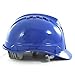Amston Safety Hard Hat, Head Protection, “Keep Cool” Vented Helmet, Fully Adjustable, Low Profile, Cap Style, Type 1 Class C, Construction, ANSI Z89.1, Blue