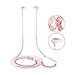 Fashionable Jewelry pearl Necklace Stereo Earphones with Microphone Beads 3.5mm In-ear Headphone Connect to Ipod, Iphone, Droid, Blackberry, Mp3 Player and All 3.5mm Audio Devices - Pink