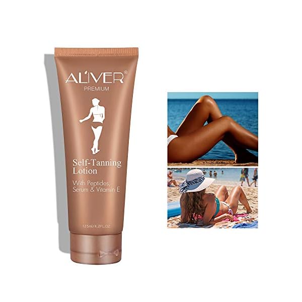Self Tanning Lotion Body Makeup Natural & Organic Tanning Lotion Bronzing Tanning Lotion Advanced Suncream Protection…