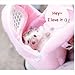 Yosoo 1 PCS Portable White Mesh African Hedgehog Hamster Breathable Pet dog Carrier Bags Handbags Puppy Cat Travel Backpack (M, White Mesh - Pink)