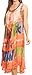 Sakkas 101RC Palm Tree Tie Dye Caftan Dress/Cover Up - Blush - One Size