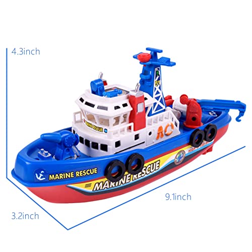 Electric Boats for Kids, Children's Electric Fire Boats Creative Music