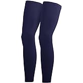Salome Idea One Pair Compression Full Length Leg Sleeve for Men Women, Running, Basketball