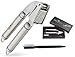 Chef 's Character Professional Stainless Steel Garlic Press and Brush Set