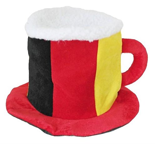 HAAC Fan Bier Hut Plüsch Fußballhut in Deutschlandsfarben Deutschland Fußball 2014