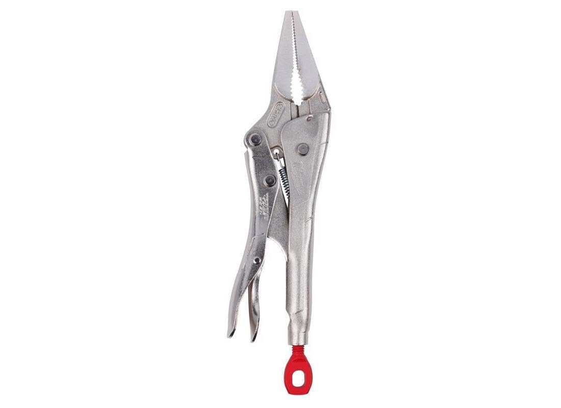 Milwaukee 48223506 6-Inch Long Nose Locking Pliers - Silver