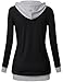 Messic Women's Zipper Hooded Sweatshirt Active Pullover With Kangaroo Pocket