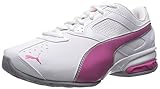 PUMA Women's tazon 6 wn's fm Cross-Trainer Shoe White/Fuchsia Purple Silver, 7 M US